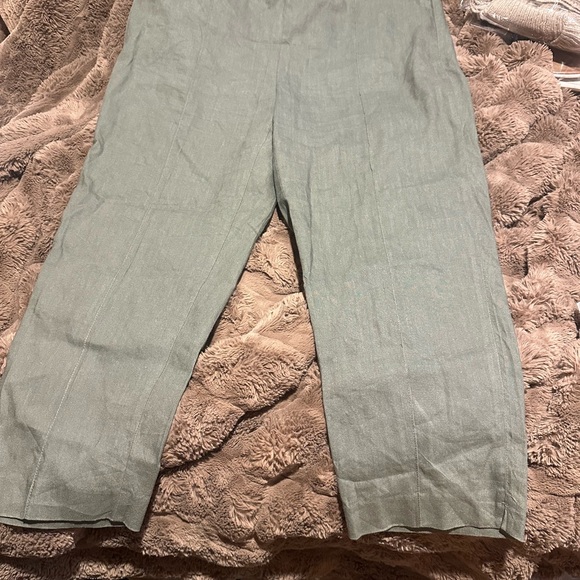 J. Jill Pants - J. Jill Linen Stretch Pants in Olive